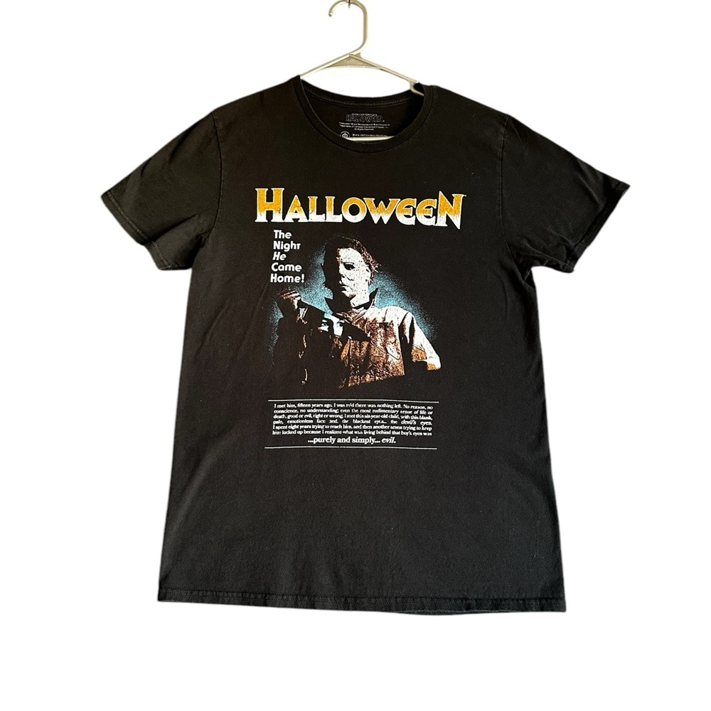 Black Halloween Graphic T-Shirt Men’s Michael Myers’s Horror film SZ M